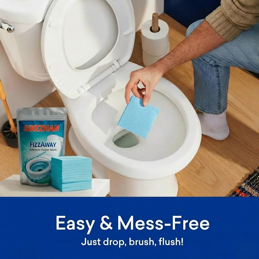 30/60/120pcs Toilet Bowl Cleaner Tablets, Septic Safe Fizzing Deodorizer, Quick Dissolve Stain Remover, Deep Clean Tabs, Descale Oasis Select