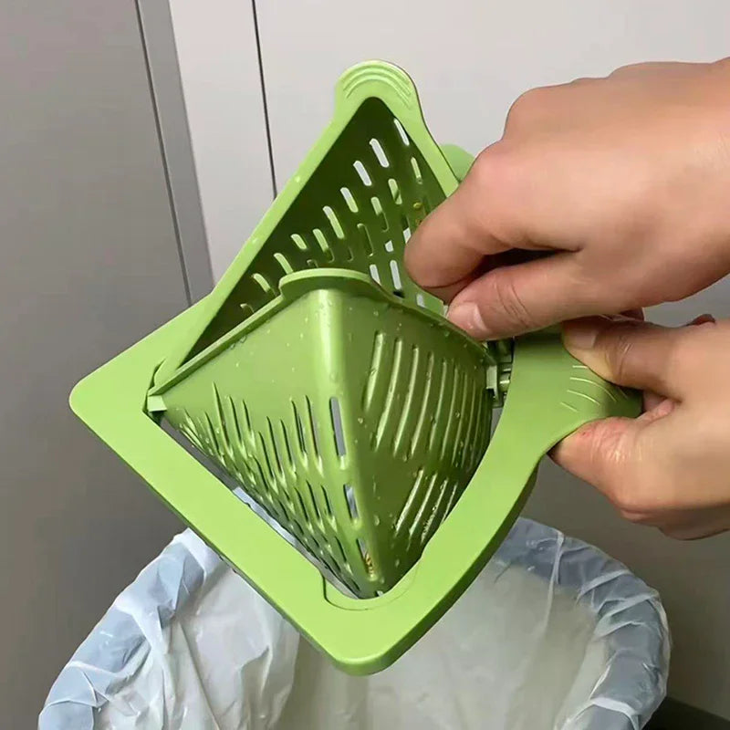 Kitchen Sink Drain Basket with Handle Food Slag Strainer Residue Processor - Essential Accessory for Clean Drains Oasis Select