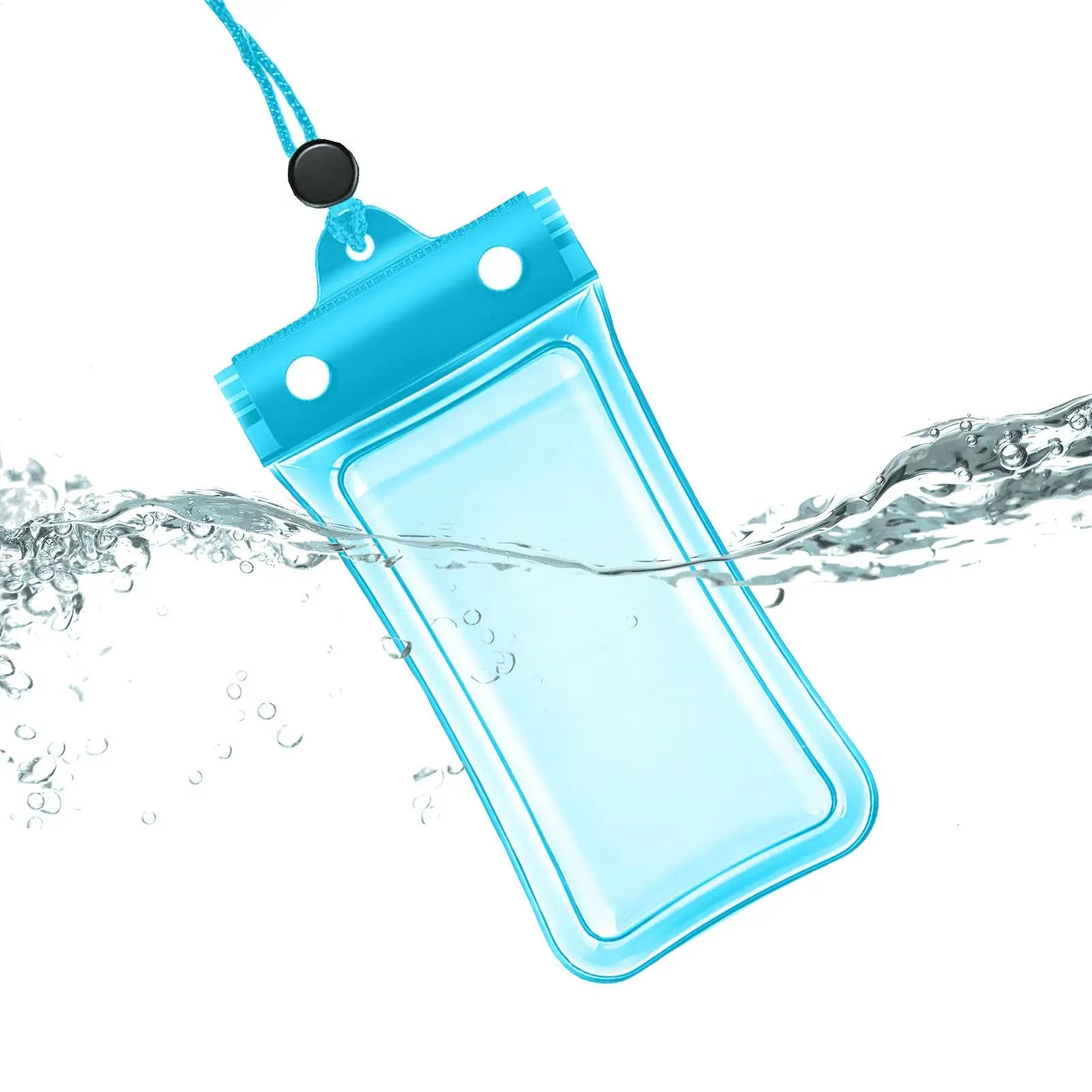 Universal Waterproof Phone Case Dry Bag with Lanyard Transparent  Touch Screen   for Beach Diving Snorkeling Surfing Travel