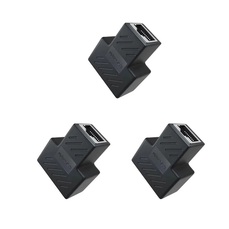 1/2/4/6pcs Cable Ethernet Cable Extender Network Connector 1 To 2 Ways Docking Plug RJ45 Splitter Adapters Cables Connectors Oasis Select 3pcs