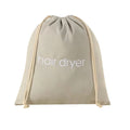 Portable Dustproof Hair Dryer Cloth Bag Large Capacity Drawstring Hairdryer Bag Canvas Hair Diffuser Oasis Select Grey