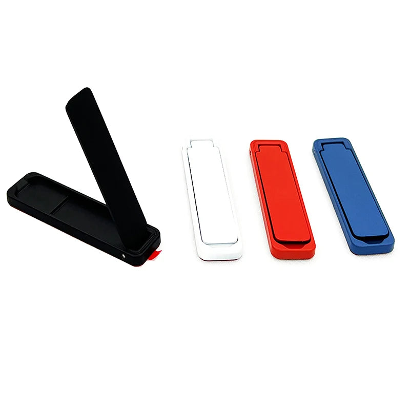 SXH Mini Holder Metal Folding Mobile Phone Bracket Back Sticker Invisible Cellphone Desktop Support Phone Stand Oasis Select