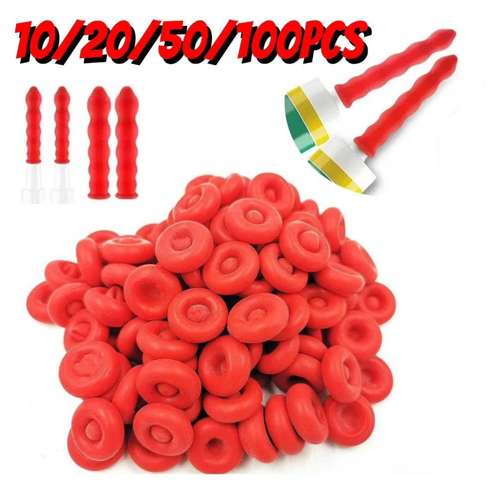 Rubber Caulk Saver Sealing Caps for Caulking Tubes – 10–100 Pack Caulk Nozzle Cap Oasis Select