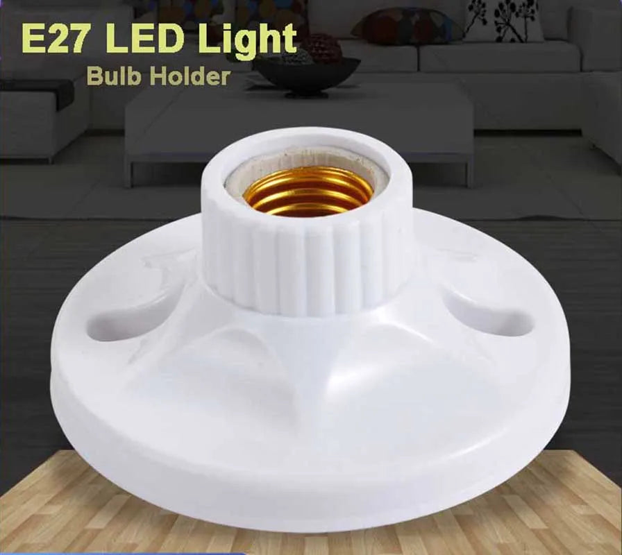 115mm E27 Screw Surface Mounted LED Bulb Base Bakelite Liner Paperback Lamp Holder E27 Socket Converter 6A Lighting Accessories Oasis Select