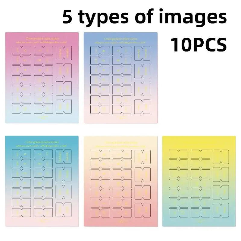 10/20 Sheets Classification Ledger Marker Stickers Monthly Separator Tabs Monthly Tabs Sticker For Office Study Oasis Select D 10PCS