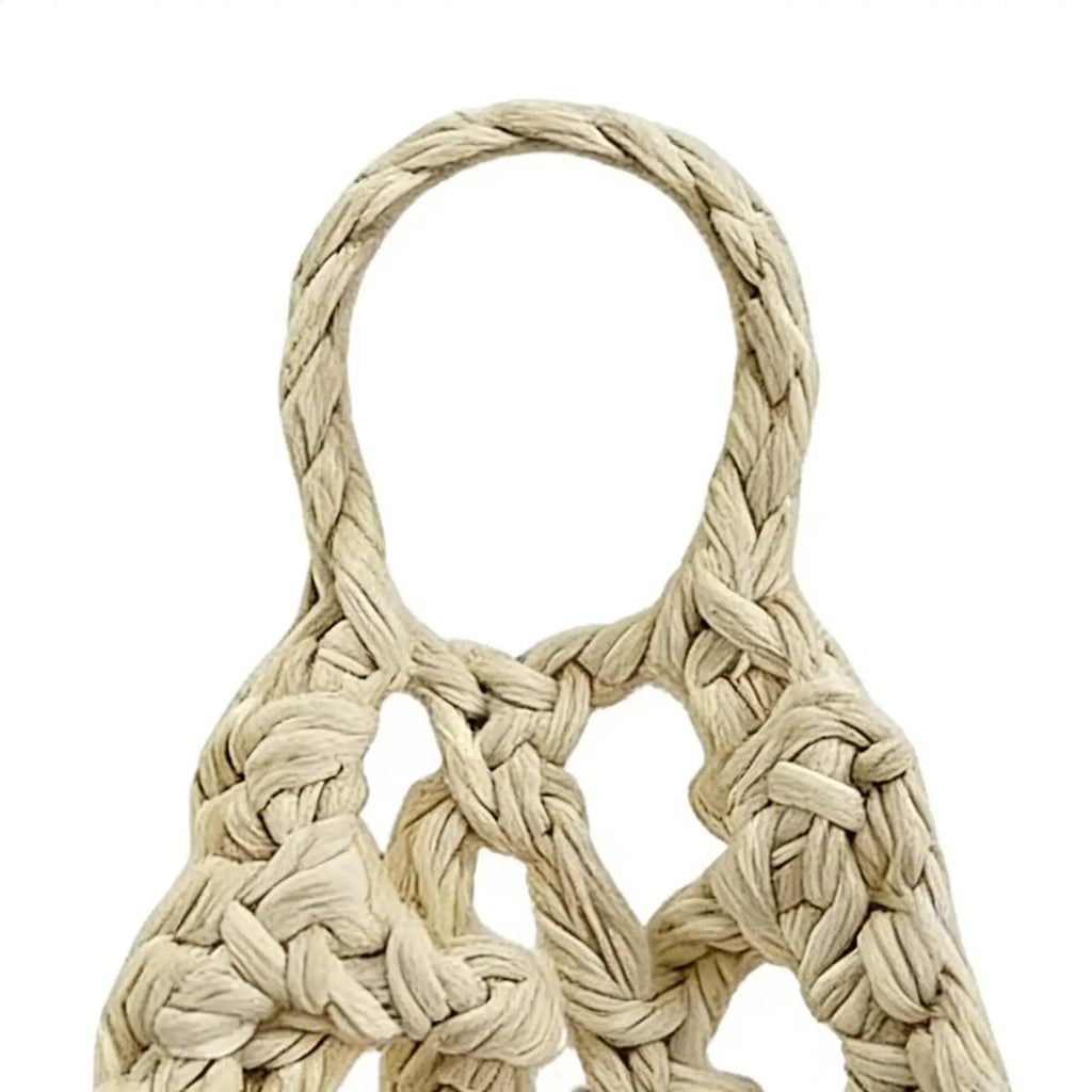 Boho Macrame Plant HangerBasket for Succulents Cotton Rope Woven Hanging Basket with Net Pouch Home Decoration Organizer Oasis Select