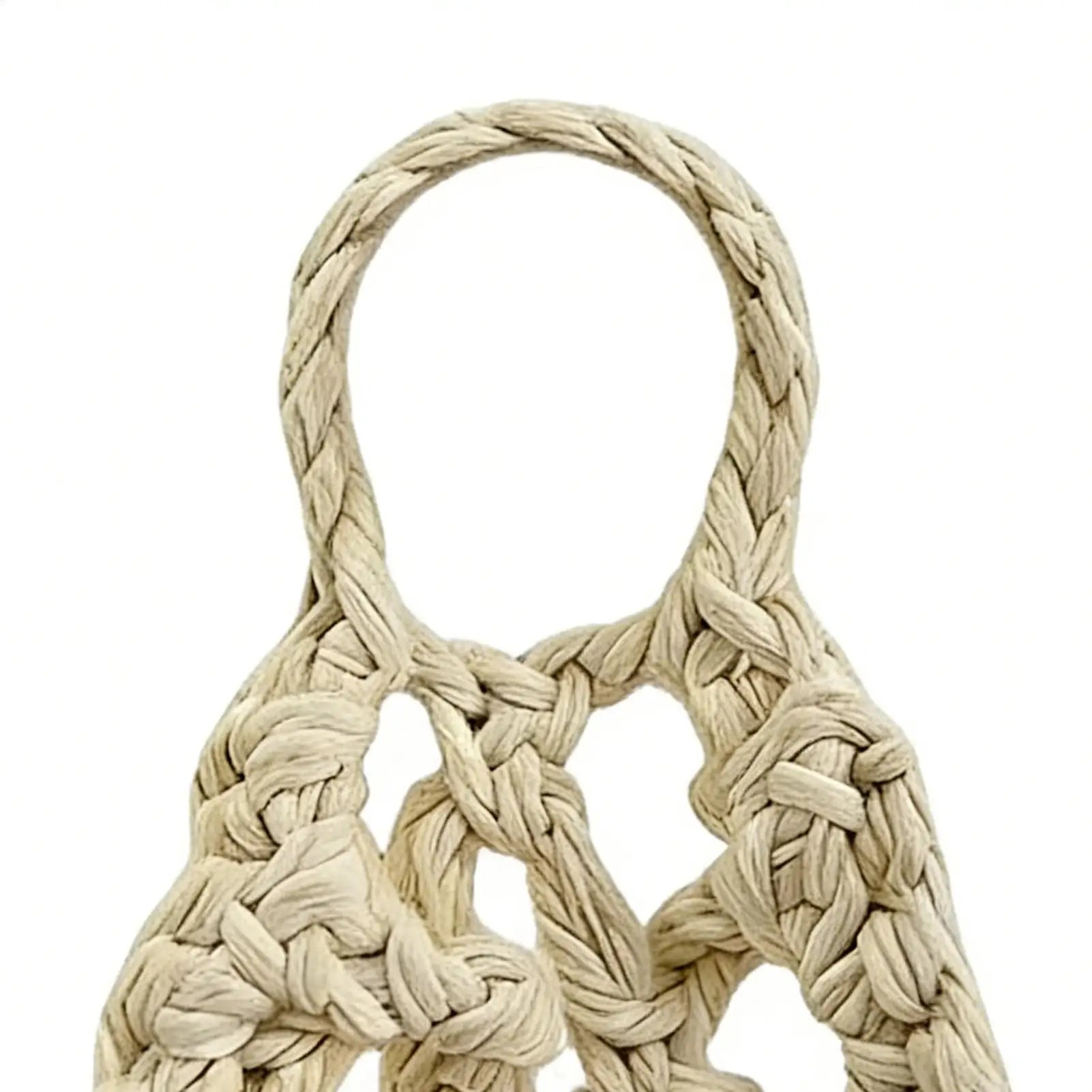 Boho Macrame Plant HangerBasket for Succulents Cotton Rope Woven Hanging Basket with Net Pouch Home Decoration Organizer Oasis Select