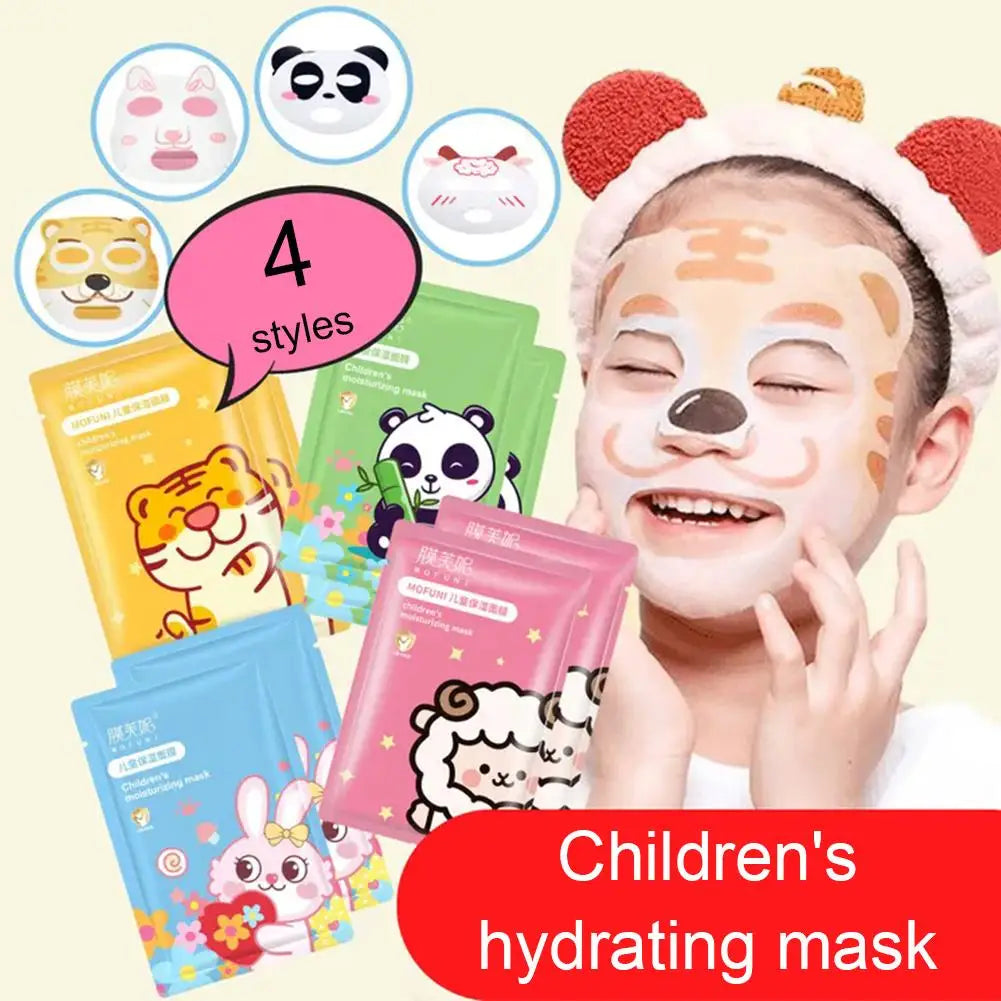 Animal Character Kids Face Masks – Hyaluronic Acid Sheet Masks Kids Sheet Mask Oasis Select