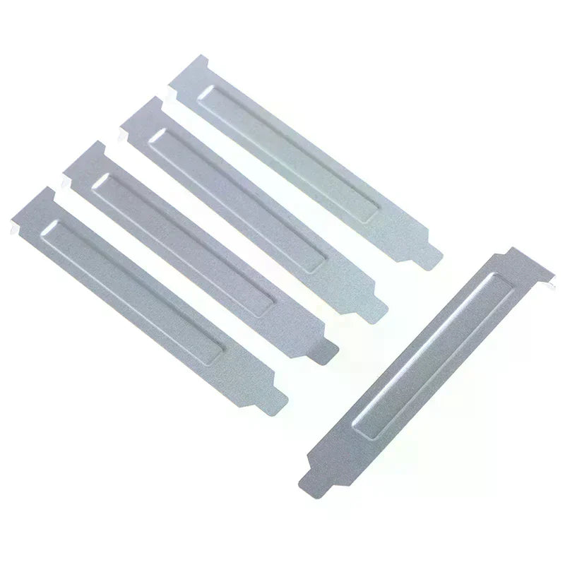 5pcs 12cm Silver PCI Slot Cover PC Computer Case Dust Filter Blanking Plate Oasis Select