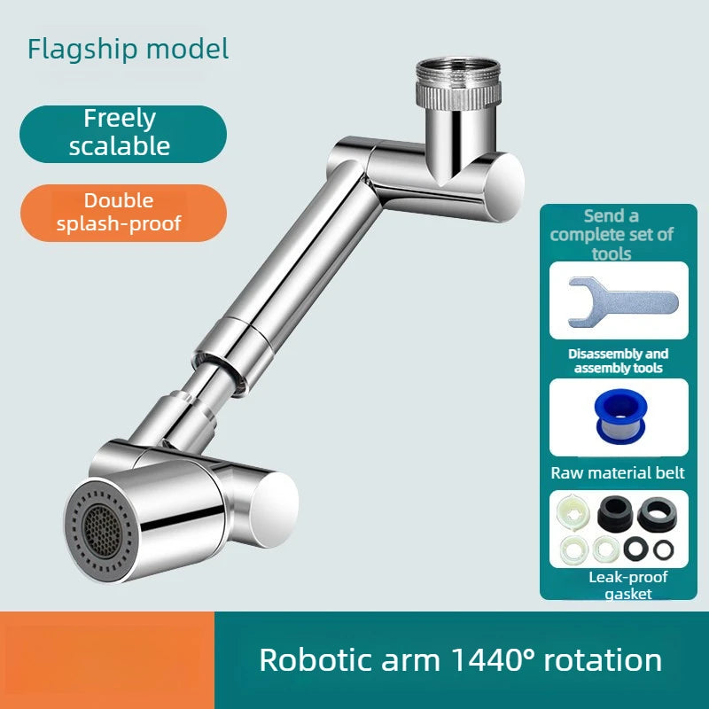 Adjustable Metal Tap Aerator Anti-Splash Faucet Filter Nozzle Durable Water Saving Extender for Kitchen Bathroom Oasis Select Double gear