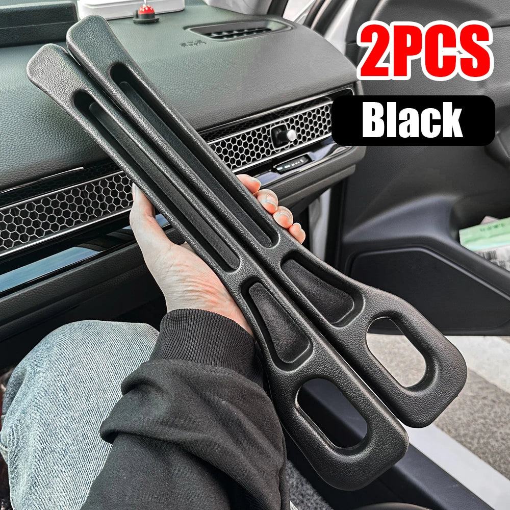 2PCS Black Car Seat Gap Filler, Universal Side Seam Plug for Most Vehicles, Anti-drop Leak-proof Strip with Wallet Phone Holder Oasis Select