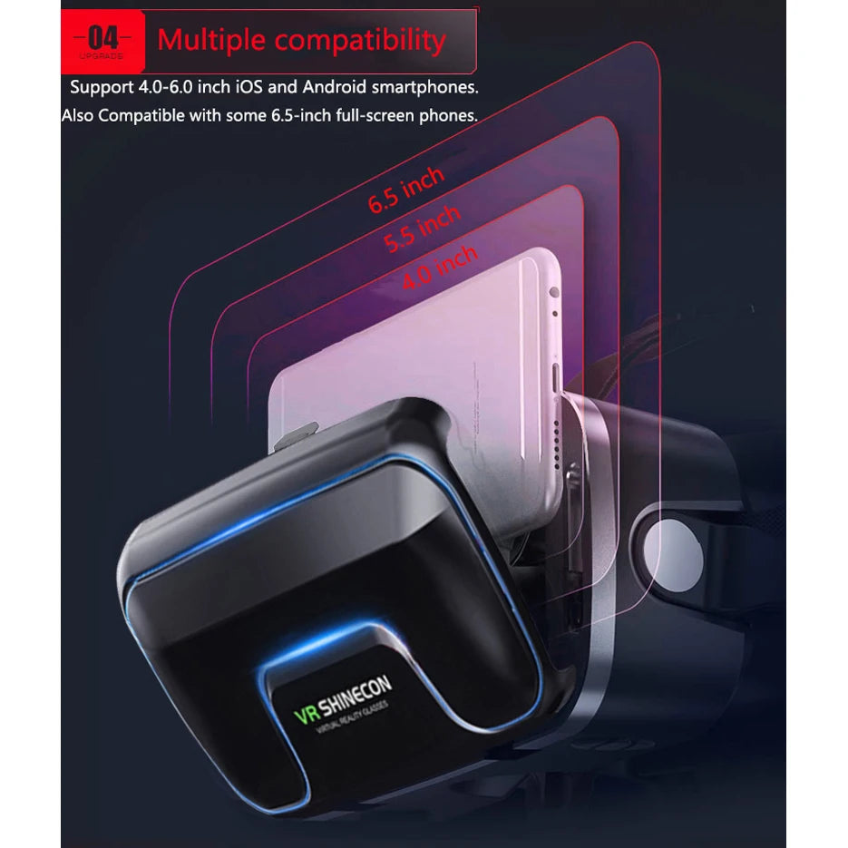 VR Shinecon 10.0 3D VR Headset & Controller for Smartphones