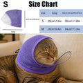 Pet Muzzle Cat Adjustable Drawstring Mouth Cover Prevent Biting Accidental Ingestion Mesh Breathable Comfortable Anti Stuffiness Oasis Select S Purple