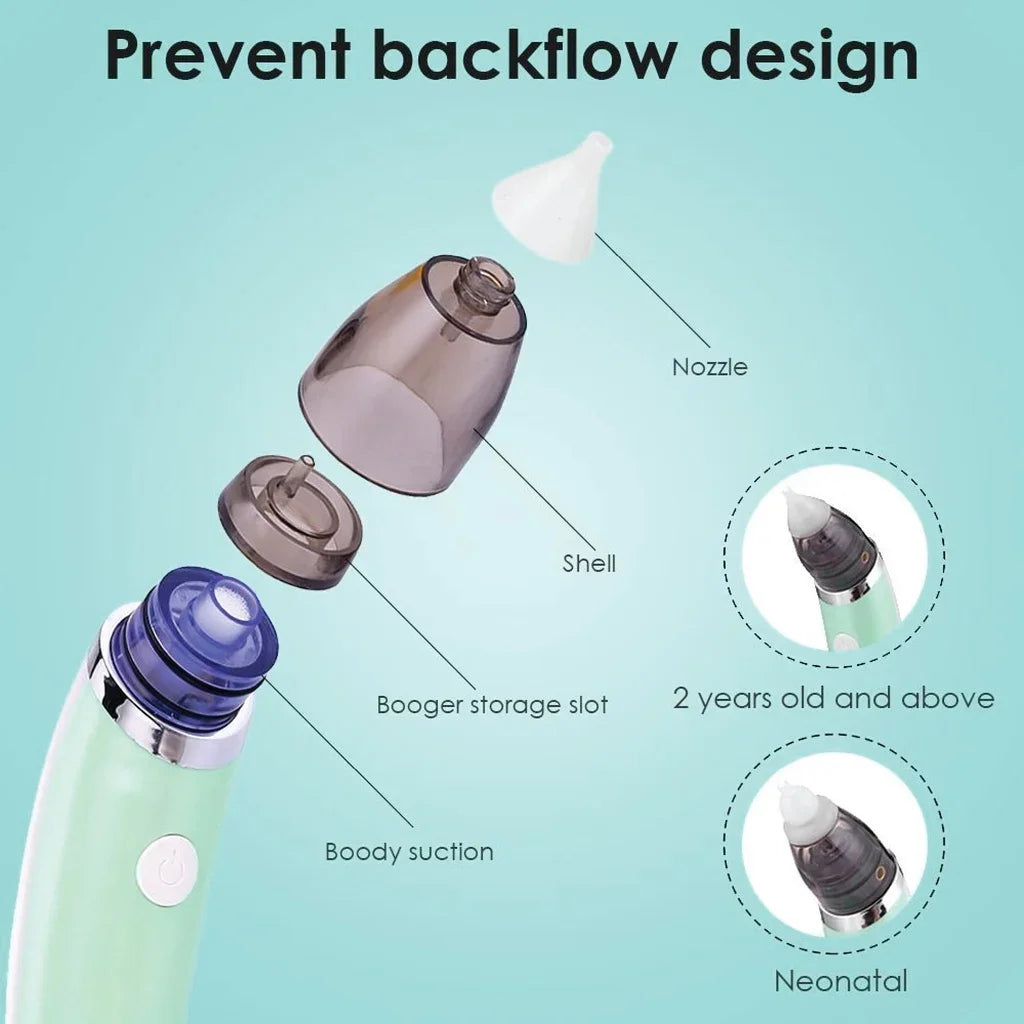 Jaysuing Electric Baby Nasal Aspirator – 5-Speed, USB Rechargeable Baby Nasal Aspirator Oasis Select