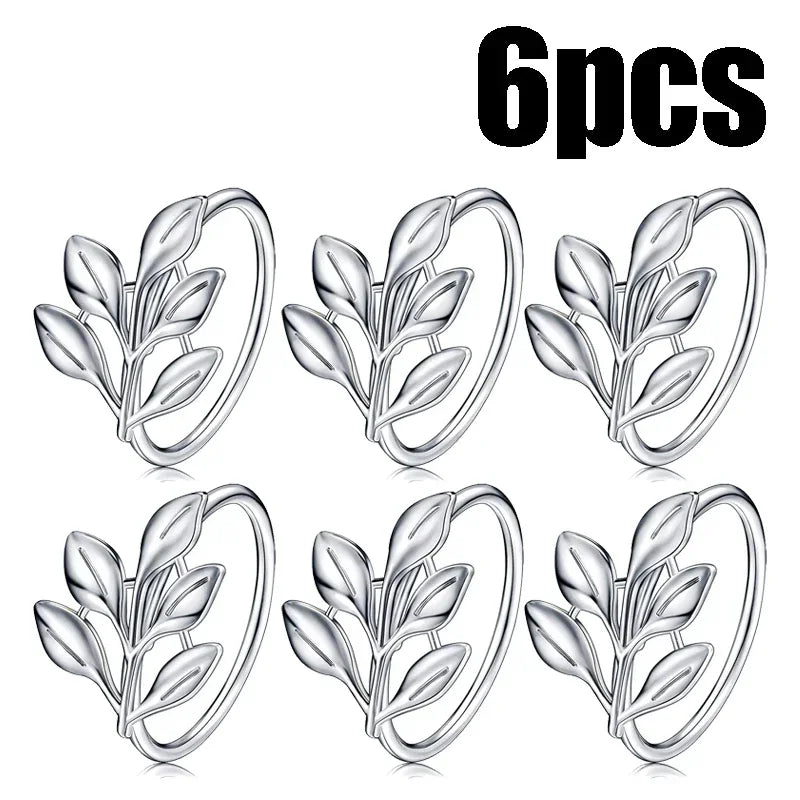 60-Pack Gold Elk Christmas Napkin Rings – Festive Table Decor