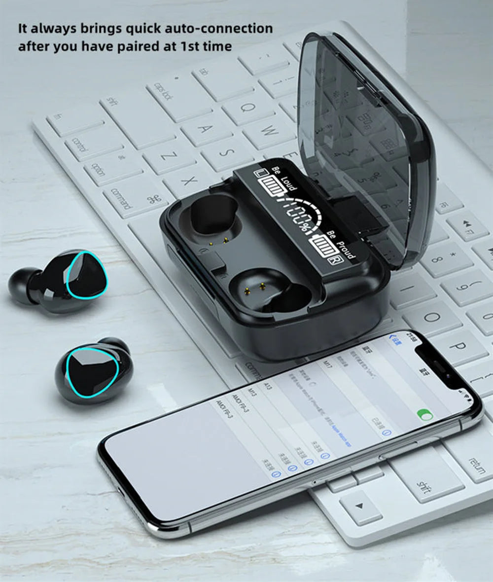 New Arrival M10 Earphone Wireless Headset High Quality Perfect Sound Earbuds Sports Game Music BT Headphone with Power Bank Oasis Select