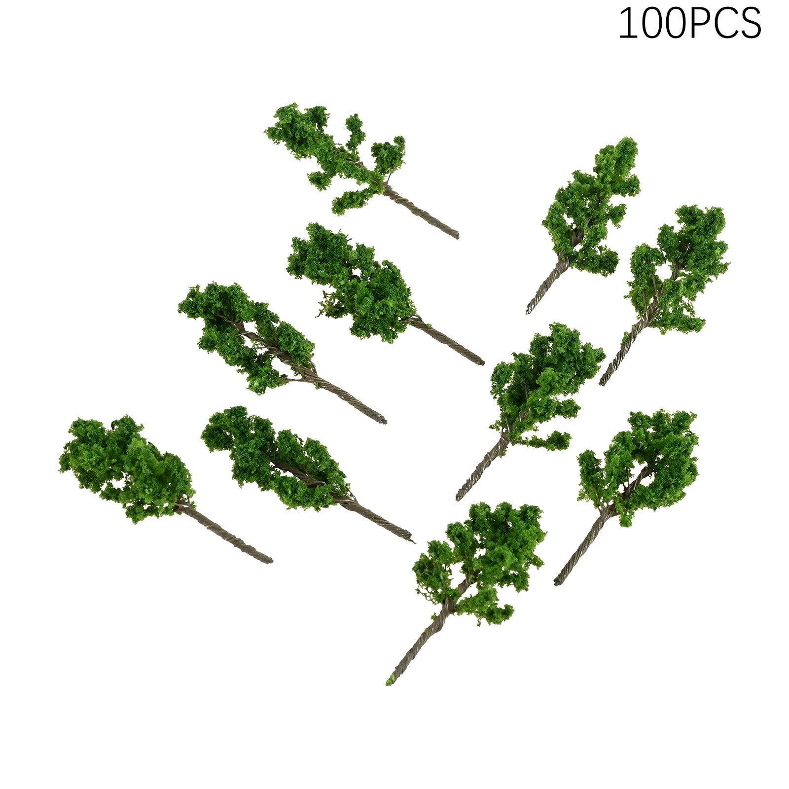 100Pcs Miniature Trees for Architectural Models,Three-dimensional Models,height 3.6cm Fits for Decoration Desktops,Living Rooms Oasis Select
