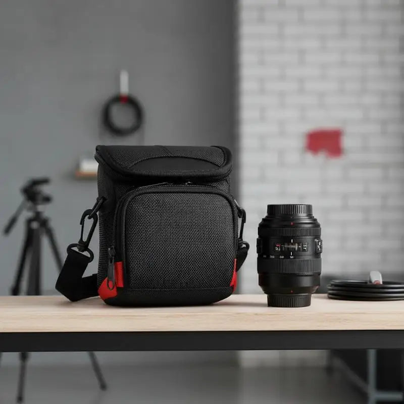 Waterproof Nylon Mini Camera Bag – Black Shoulder Backpack Camera Shoulder Bag Oasis Select