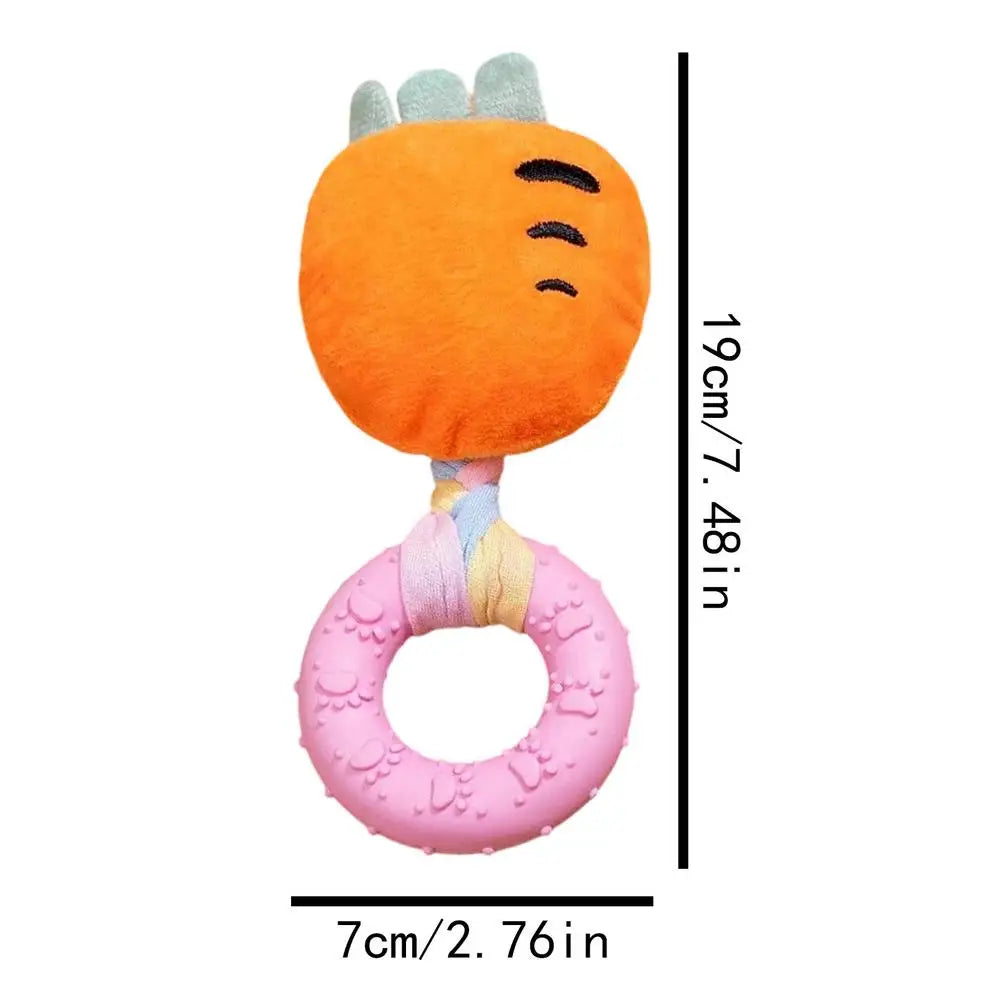 Dog Toys Rubber Plush Toys Dog Biting & Teething Relief Toys Pet Products Clean Teeth Interactive Dolls Sound Bite Pets Supplie Oasis Select B