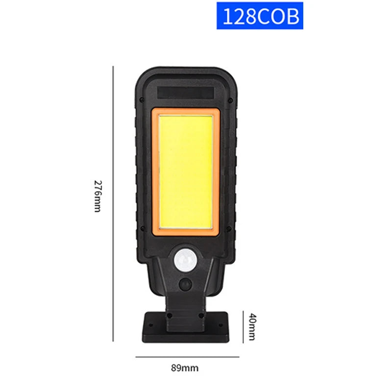 Outdoor Lighting Solar Lights Intelligent Sensing Wall Lamp with Remote Control 128*COB Street Lamps Courtyard Light Oasis Select 1 pack