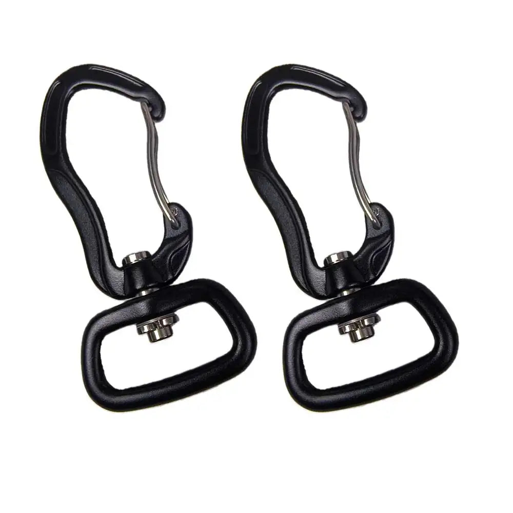 Lightweigh Outdoor Climbing Carabiner Keychain Clip for Backpacks Water Bottle Dog Leash Gear Rotatable Wiregate Hammock Hook Oasis Select Black 2