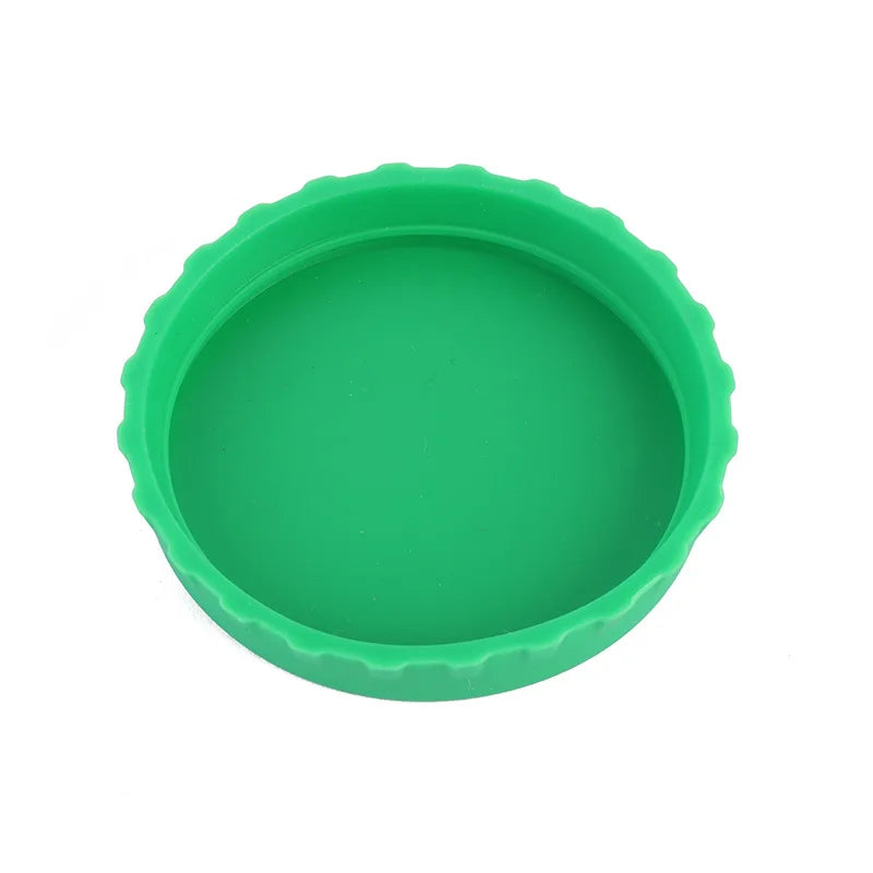 6 Pack Silicone Soda Lid Beverage Can Cover Beer Bottle Caps Juice Can Topper Reusable Coke Can Saver 6 Color Can Stopper Oasis Select green
