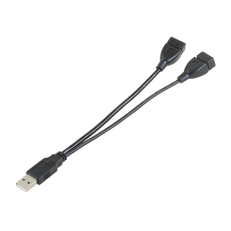 High Quality USB 2.0 Cable Double Splitter Adapter Cable 1 To 2 Female To USB Male Power Extension Cord Oasis Select