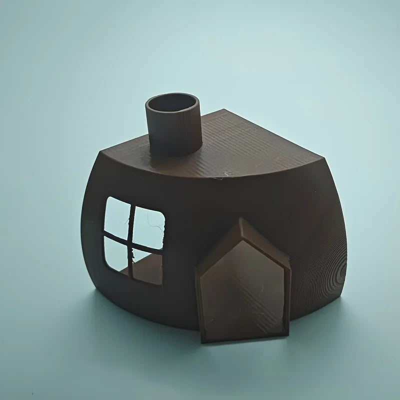 Corner Cabin Fish Hideaway Aquarium Fish Aquatic Supplies Ornaments Breeding Resting Caves safe houses Fish Aquarium Accessories Oasis Select house Brown