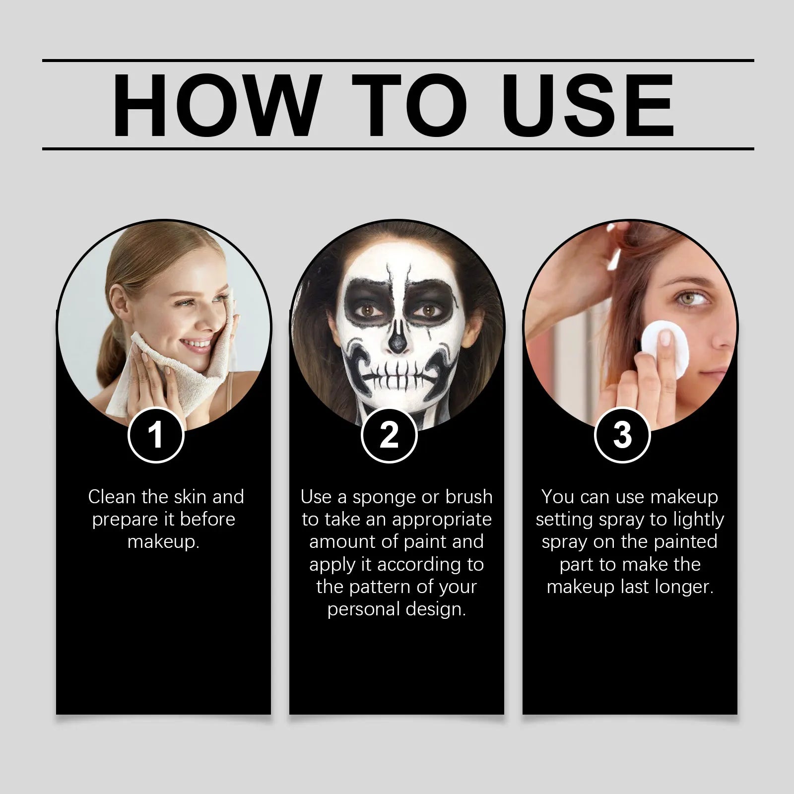EelHope Halloween Face & Body Paint Stick – Waterproof Cosplay Face & Body Paint Oasis Select