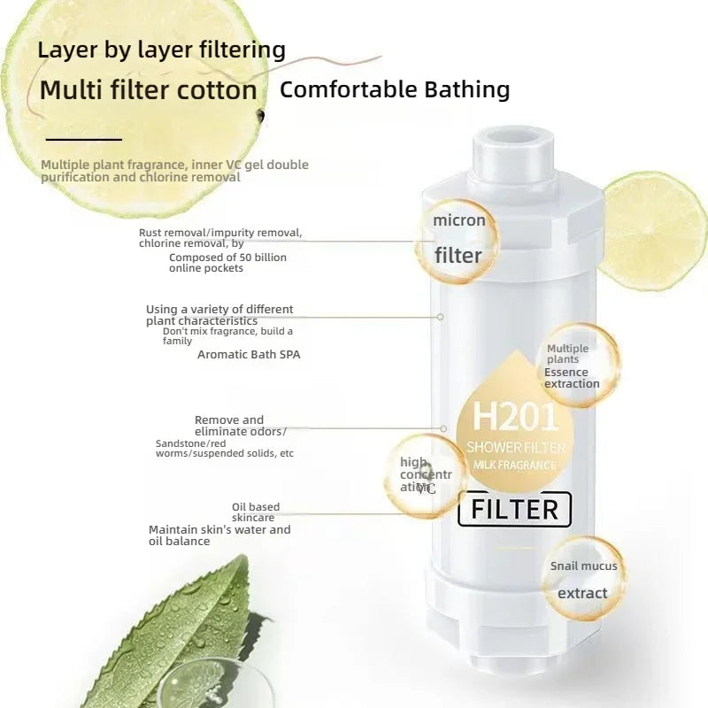 Shower Head Filter Bathroom Accessories Hard Water Filter Vitamin C Replacement Cartridge Remove Chlorine Fluoride Heavy Metals Oasis Select