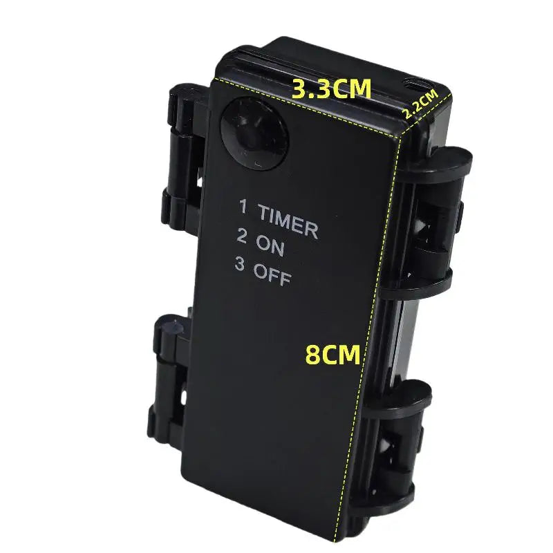 AA 3V No.5 Waterproof And Dustproof Battery Cartridge With Timing Function, 2 Sections, No.5 Battery Holder With Switch Oasis Select 1pcs