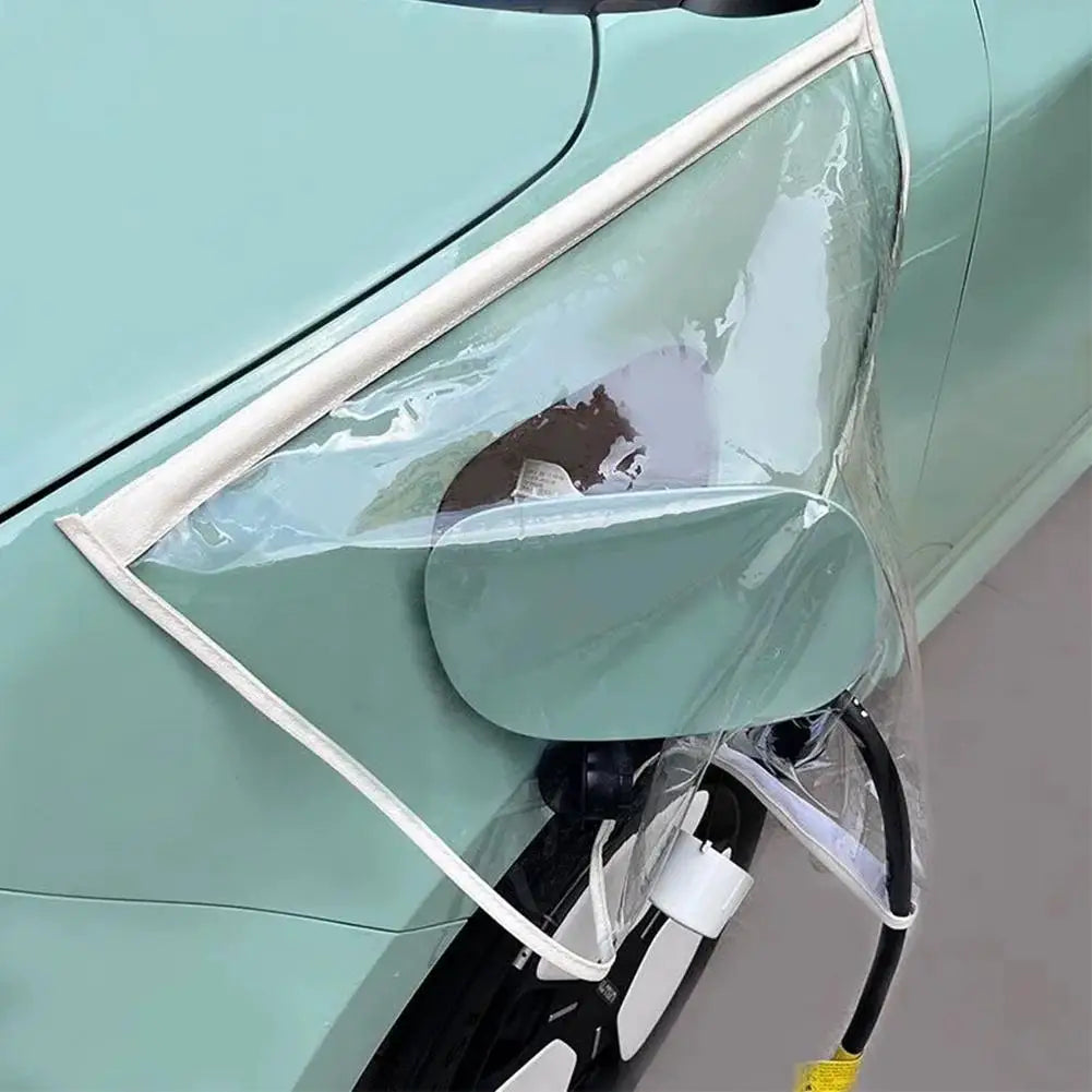 EV Charging Port Rain Cover – Universal Waterproof PVC Shield