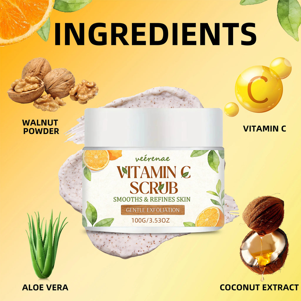 veérenae Vitamin C Body Scrub – Exfoliator for All Skin Types