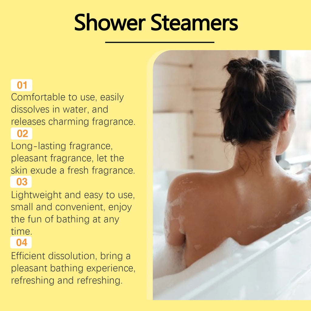 Aromatherapy Shower Tablet Relieve Fatigue Gently Cleanses Moisturizes Skin Long-lasting Fragrance Light Skin Aromatherapy Oasis Select