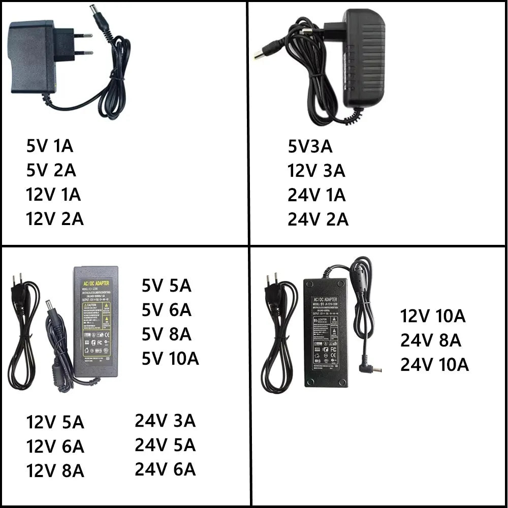 AC 220V To 5V 12V 24V Power Supply Adapter 1A 2A 3A 5A 6A 8A 10A Charger Universal Switching Power Supply Adapter 5 12 24 V Volt Oasis Select 10A 24V AU Plug