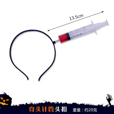 Halloween Scary Headbands for Adults, Blood Headpiece for Halloween Costumes Hair Accessories, Funny Headwear Toys Party Cosplay Oasis Select ZG