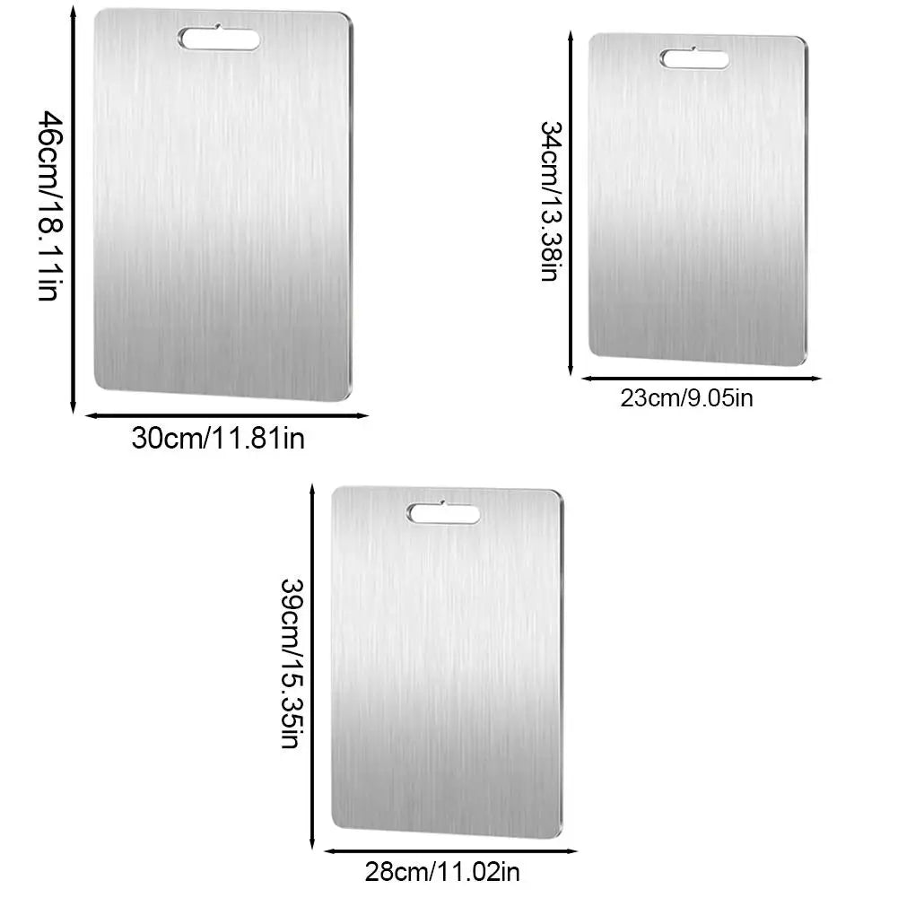 304 Stainless Steel Cutting Board – Double Sided Food Grade Stainless Cutting Board Oasis Select