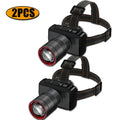 Super Bright LED Headlamp RechargeableHead Light Motion Sensor Front Led Head Flashlight Waterproof Outdoor Camping Flashing Oasis Select Black 2PCS