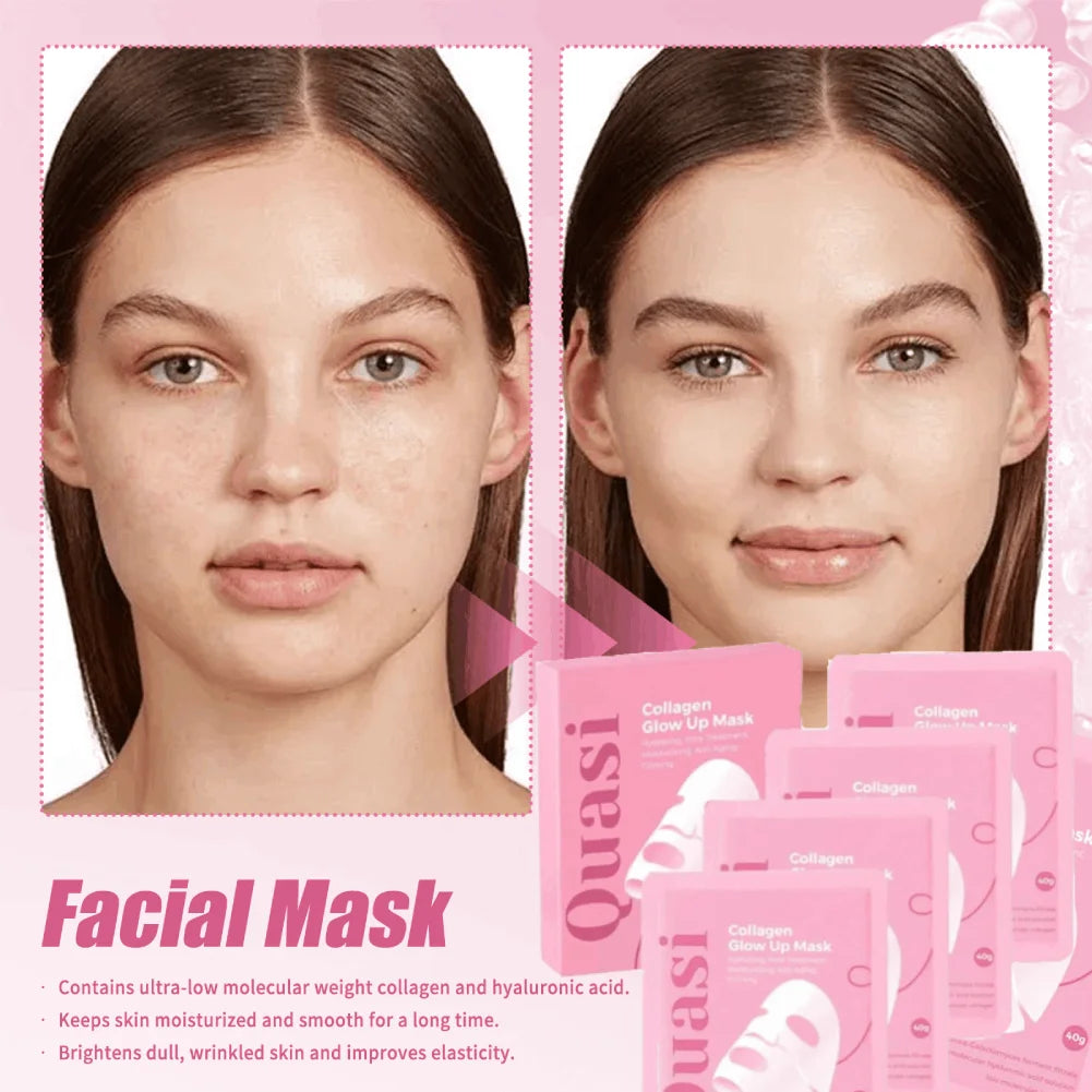 Collagen Face Mask – Niacinamide Firming & Hydrating, 4-Pack Collagen Sleeping Mask Oasis Select