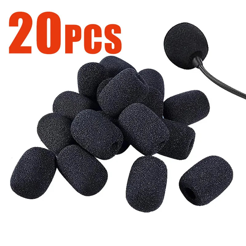 5-50Pcs Mic Protector Replacement Headset Foam Covers Windscreen Windshield Sponge Covers Microphone Cover for Meeting Mic Oasis Select 20pcs