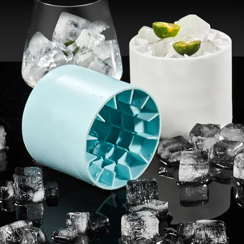 Ice Bucket Cup Mold Ice Cubes Tray Food Grade Quickly Freeze Silicone Ice Maker Creative Design Ice Bucket Whiskey Beer Maker Oasis Select