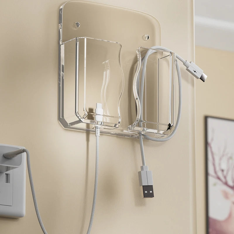 Mobile Phone Wall Holder Universal Cellphone Charge Storage Box Organizer TV Remote Control Hanging Stand Bracket Charging Dock Oasis Select