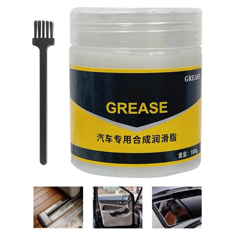 Car Door Hinge Grease 80g Car Window Track Lubricant Grease Multi-Purpose Long-Lasting Weatherproof Squeaky Door Hinge Lubricant Oasis Select