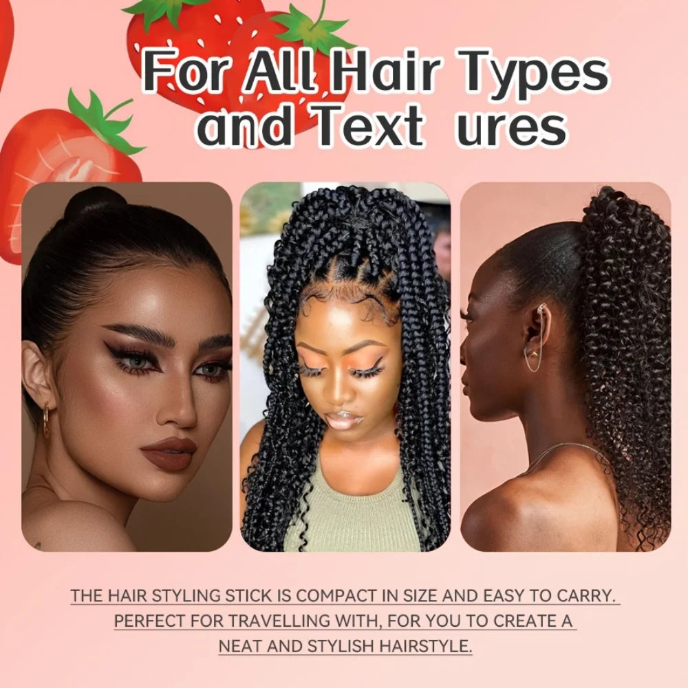 Strawberry scented wax stick, smooth frizz, long-lasting styling, oil-resistant and smooth hair conditioner stick Oasis Select