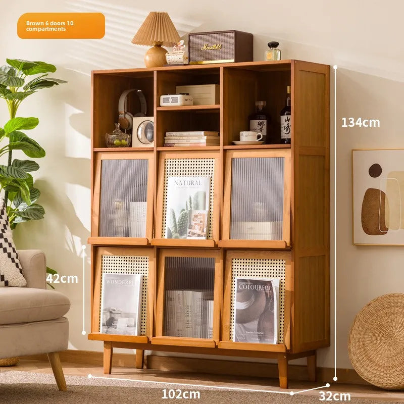Medieval magazine rack Floor-to-ceiling newspaper and newspaper storage rack Children's exchange rack Against the wall Brochure Oasis Select Brown 3-6
