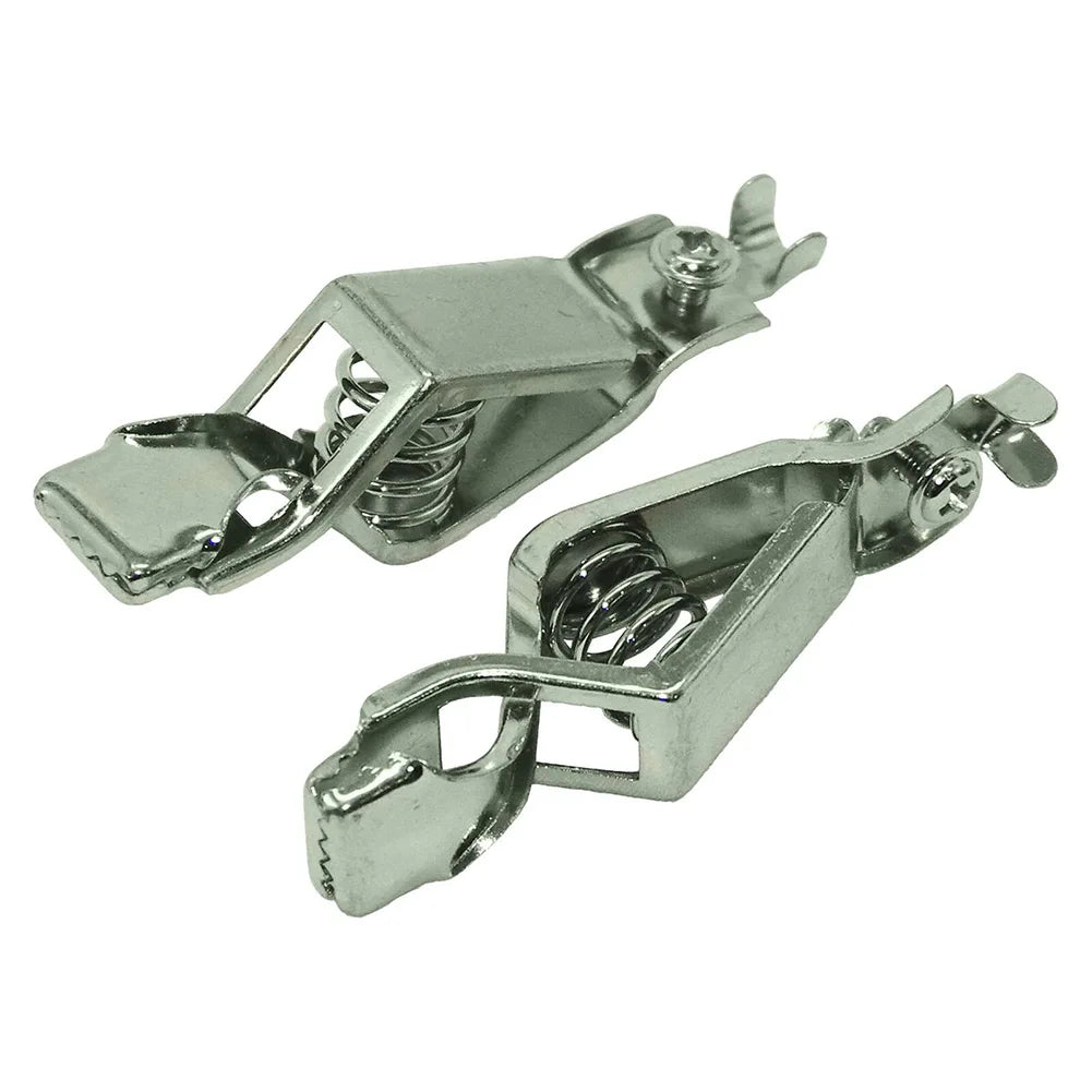 2Pcs Alligator Clip 20A PVC Sheathed Alligator Clamps DIY Test Leads Crocodile Electrical Clips Electrical Tool Parts Oasis Select