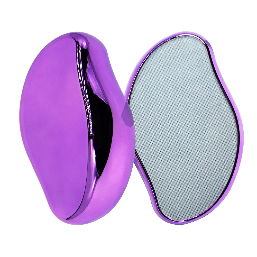 Hair Removal Apparatus Nano Glass Fast Safe Painless Hair Removal Washable No Skin Damage Home Use Exfoliator Hair Sharpener Oasis Select purple Plastic