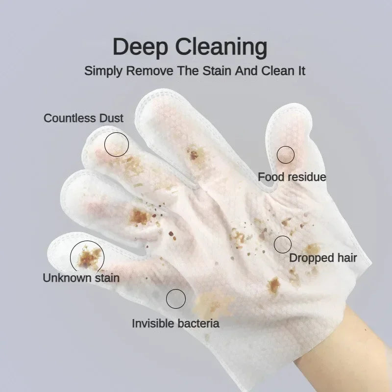 6pcs Pet Disposable Gloves Cat Dog Wipes No Rinse Washing Gloves Grooming Pet Cat Dog Ear Eye Cleaning Deodorizing Gloves Wipes Oasis Select