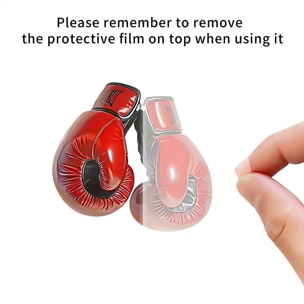 Boxing Gloves Key Rings 2D Acrylic Bag Charm Boxing Keychain Exquisite Creative Design Adults Kids Fitness Backpack Decoration Oasis Select