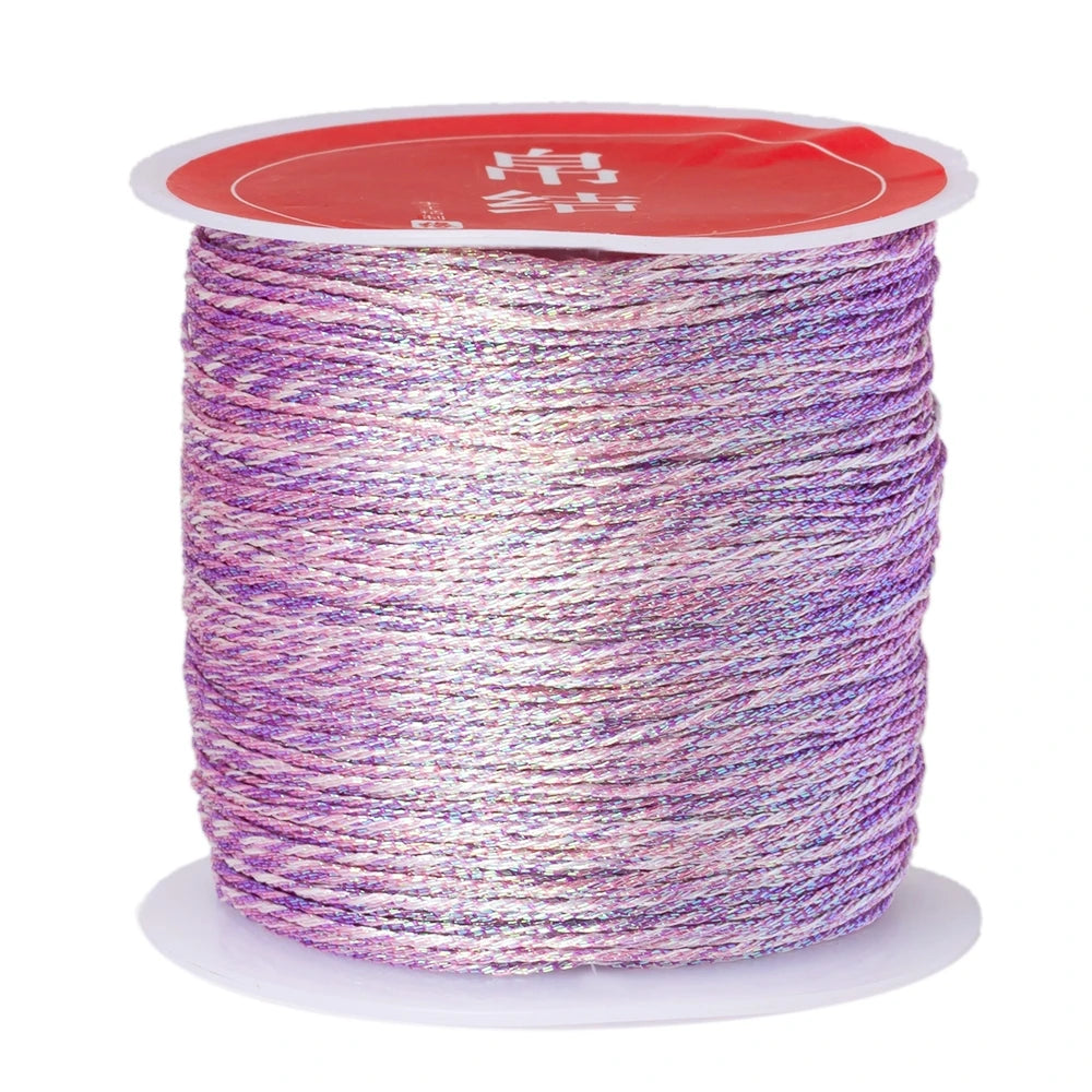 50m/0.4mm Nylon Cord Rope Beading DIY Handmade Necklaces Bracelets Jewelry Making Supplies Sewing Thread Cord Material Crafts Oasis Select 55 0.4mmX50m